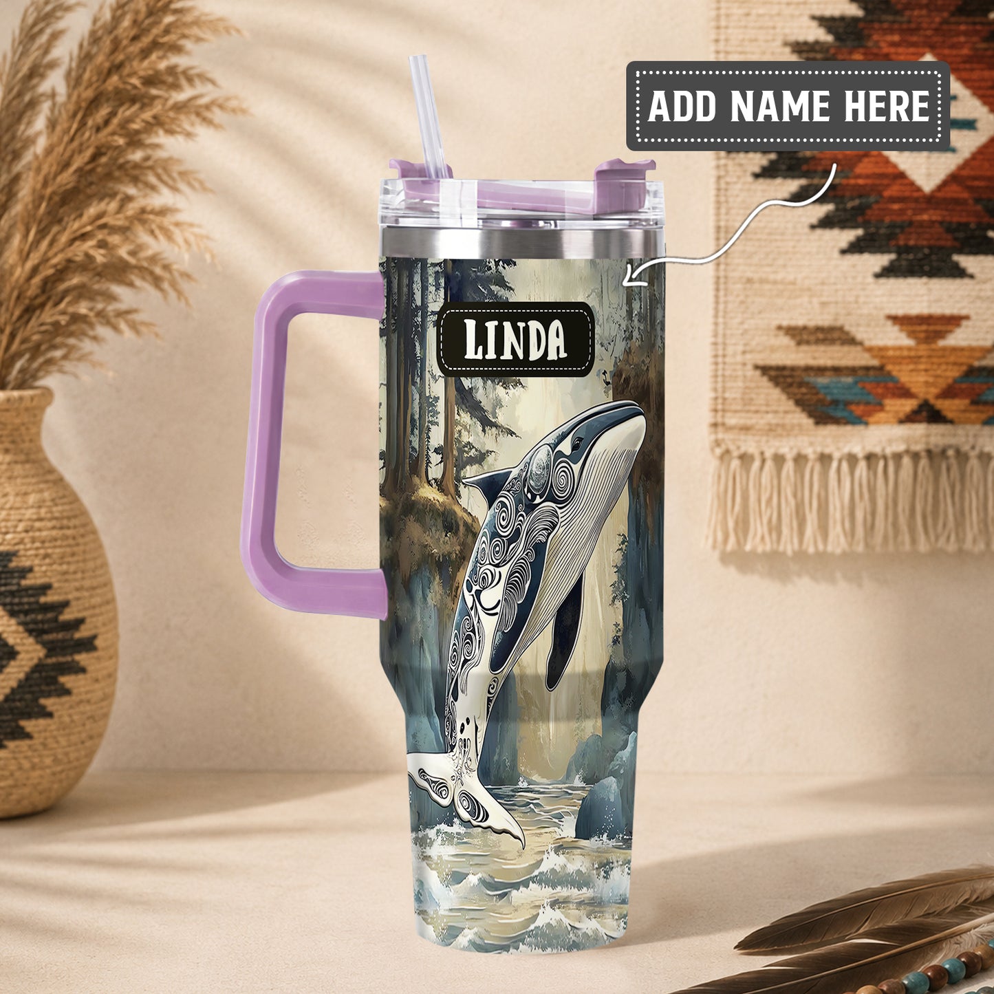Orca Ocean Legacy Personalized Tumbler
