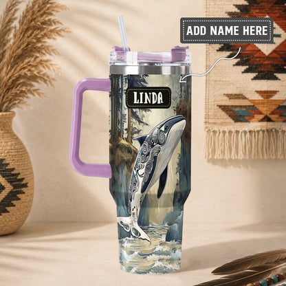 Orca Ocean Legacy Personalized Tumbler