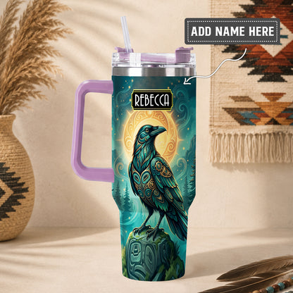 Raven’s Echo of Eternity Personalized Tumbler