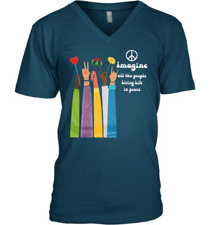 Imagine all the people Living Life in peace