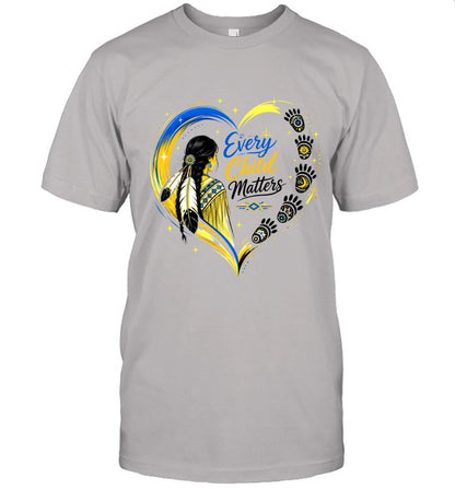 Native Heritage Feather Heart T-Shirt