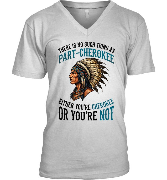 THERE IS NO SUCH THING AS PART-CHEROKEE EITHER YOU'RE CHEROKEE OR YOU'RE NOT