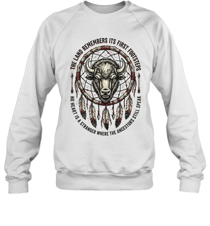 THE LAND REMEMBERS ITS FIRST FOOTSTEPS. NO HEART IS A STRANGER WHERE THE ANCESTORS STILL SPEAK