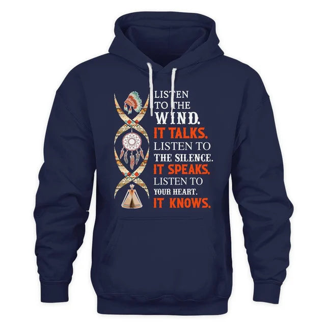Listen to the wind, it talks. Listen to the silence, it speaks. Listen to your heart, it knows.