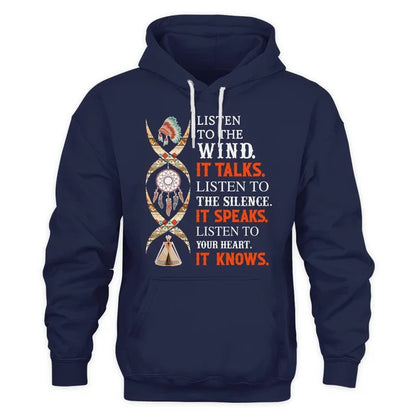Listen to the wind, it talks. Listen to the silence, it speaks. Listen to your heart, it knows.