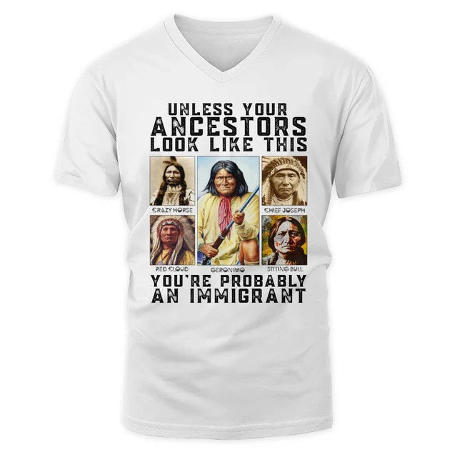 Unless your ancestors look like this you're probably an immigrant