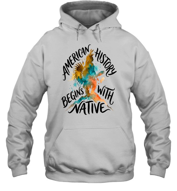 AMERICAN HISTORY BEGINS WITH NATIVE