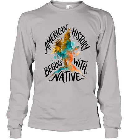 AMERICAN HISTORY BEGINS WITH NATIVE