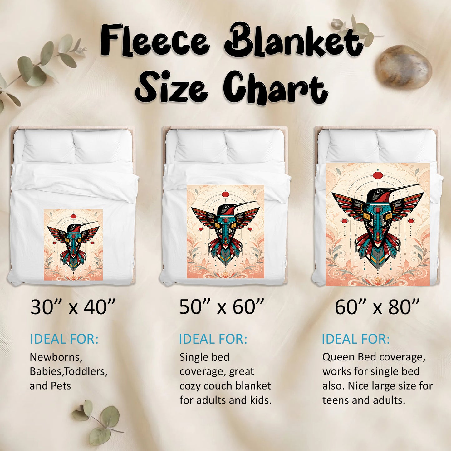 Celestial Hummingbird Legacy Personalized Premium Blanket