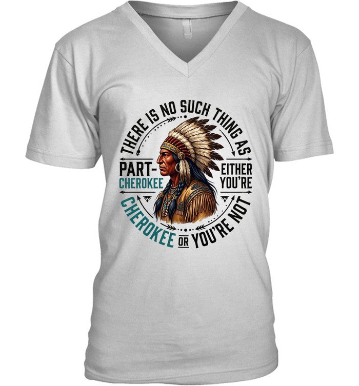 THERE IS NO SUCH THING AS PART CHEROKEE EITHER YOU'RE CHEROKEE OR YOU'RE NOT