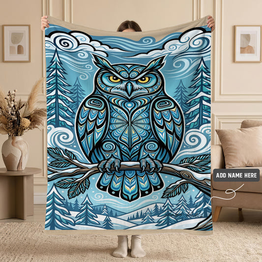 Owl Legacy Personalized Premium Blanket