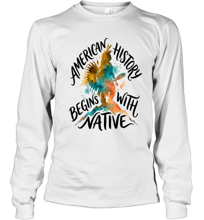 AMERICAN HISTORY BEGINS WITH NATIVE