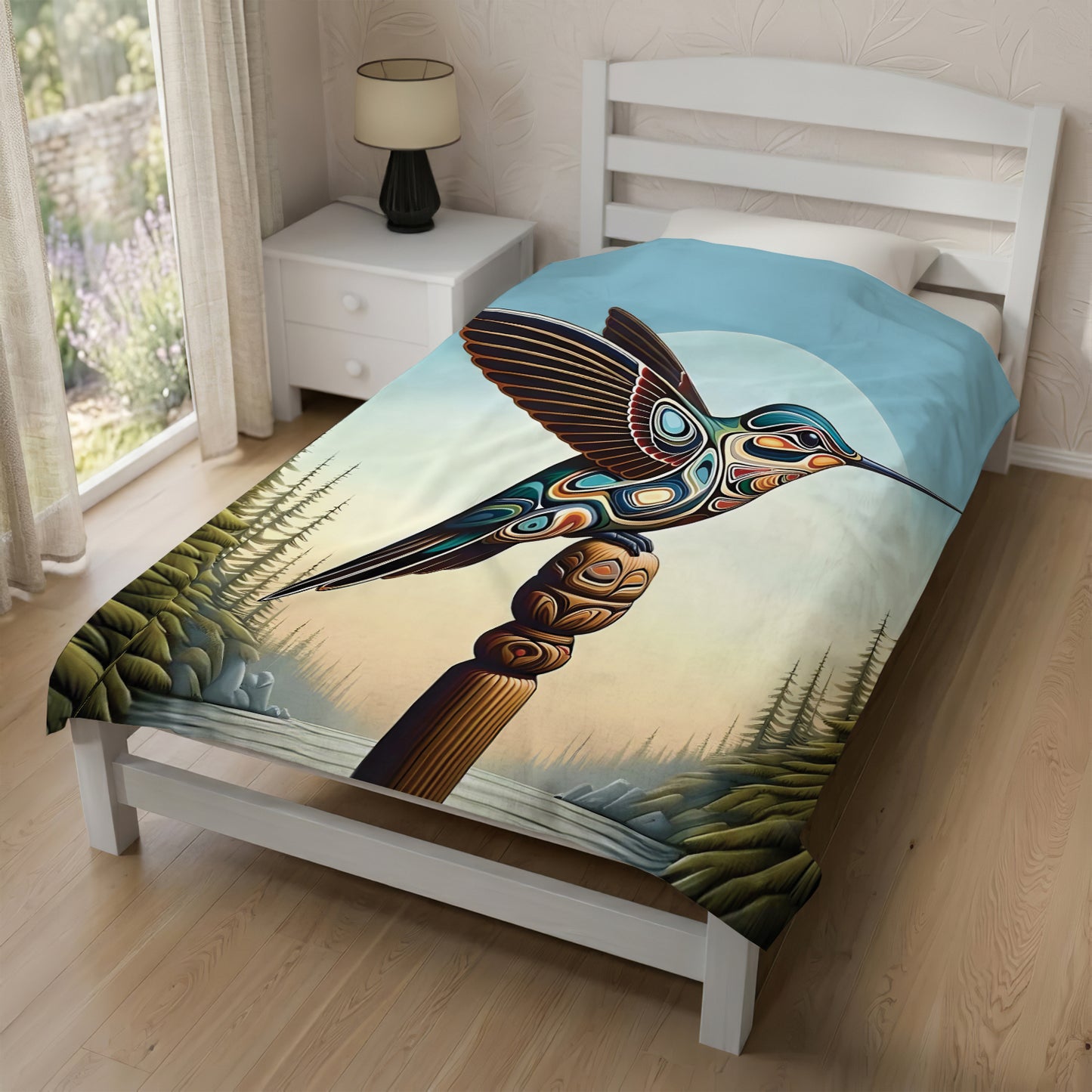 Hummingbird Totem Journey Personalized Premium Blanket