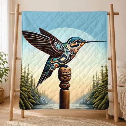 Hummingbird Totem Journey Personalized Premium Blanket