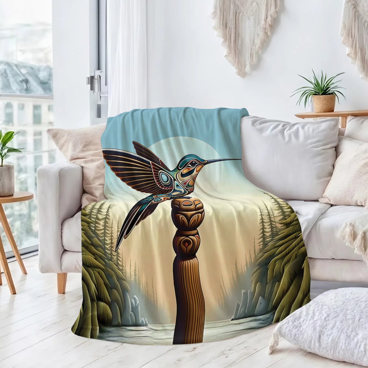 Hummingbird Totem Journey Personalized Premium Blanket