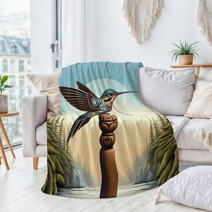 Hummingbird Totem Journey Personalized Premium Blanket