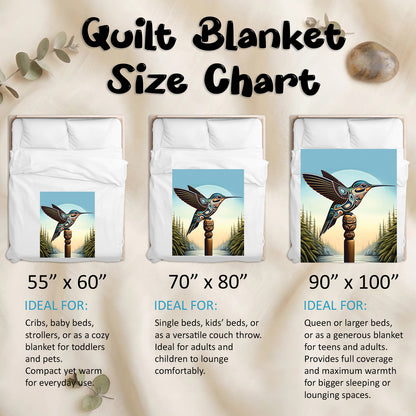 Hummingbird Totem Journey Personalized Premium Blanket