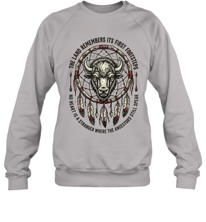 THE LAND REMEMBERS ITS FIRST FOOTSTEPS. NO HEART IS A STRANGER WHERE THE ANCESTORS STILL SPEAK