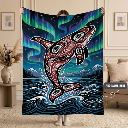 Aurora Orca Heritage Personalized Premium Blanket