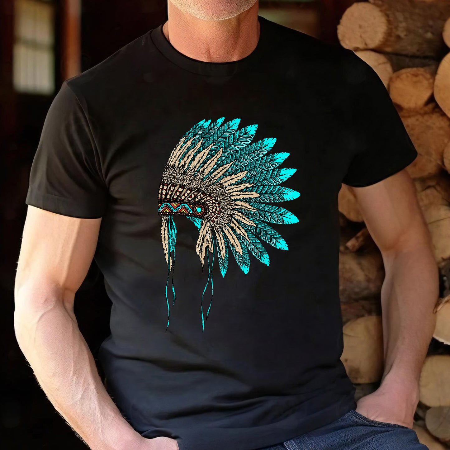 MMIW Awareness Indigenous Blue Leather Unisex T-Shirt/Hoodie/Sweatshirt