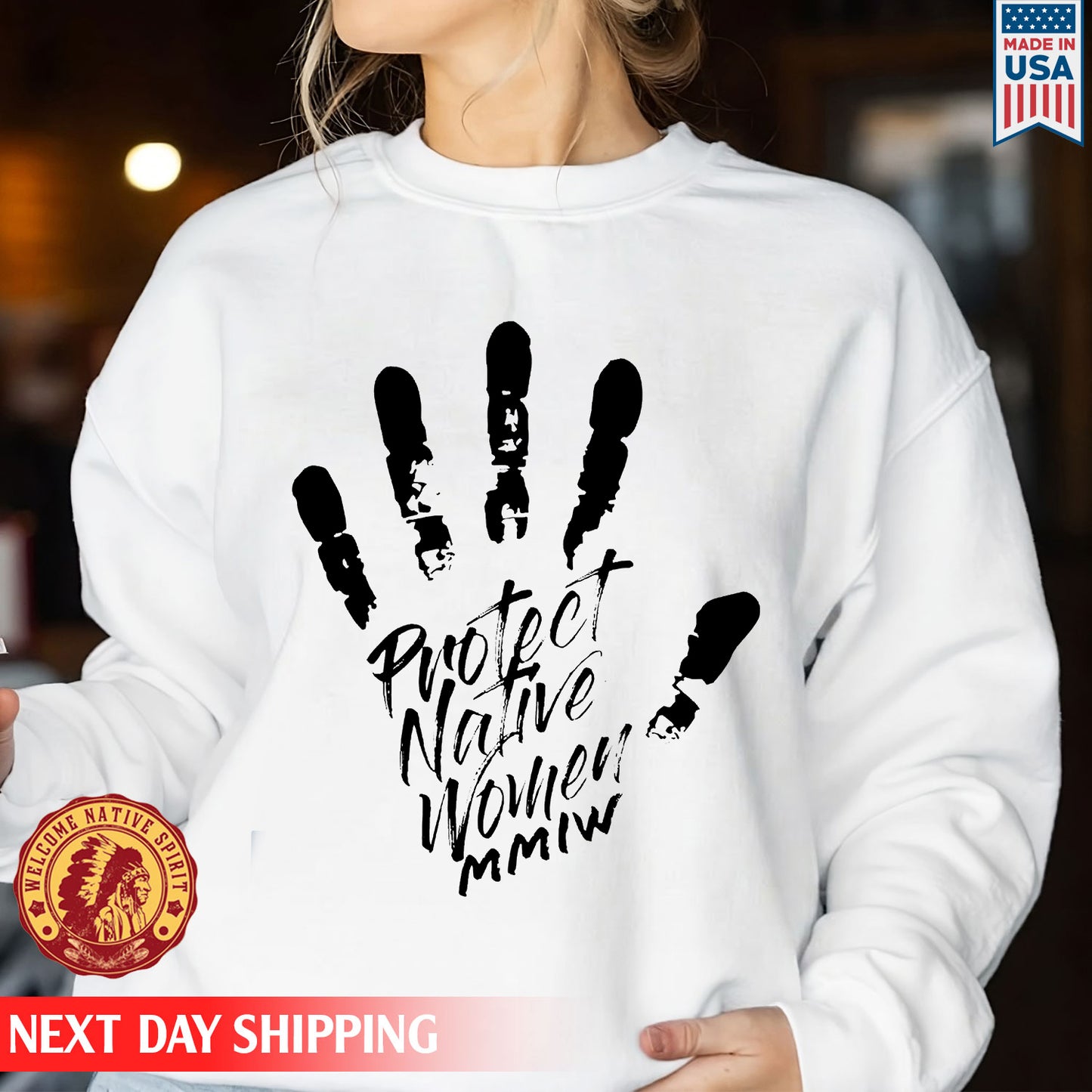MMIW Protect Native Women Red Hand Unisex Hoodie/Sweatshirt/T-Shirt