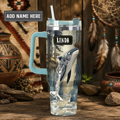 Orca Ocean Legacy Personalized Tumbler