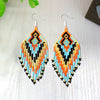 SALE 50% OFF - Multi Colored Beaded Handmade Earrings For Women