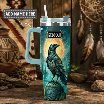 Raven’s Echo of Eternity Personalized Tumbler