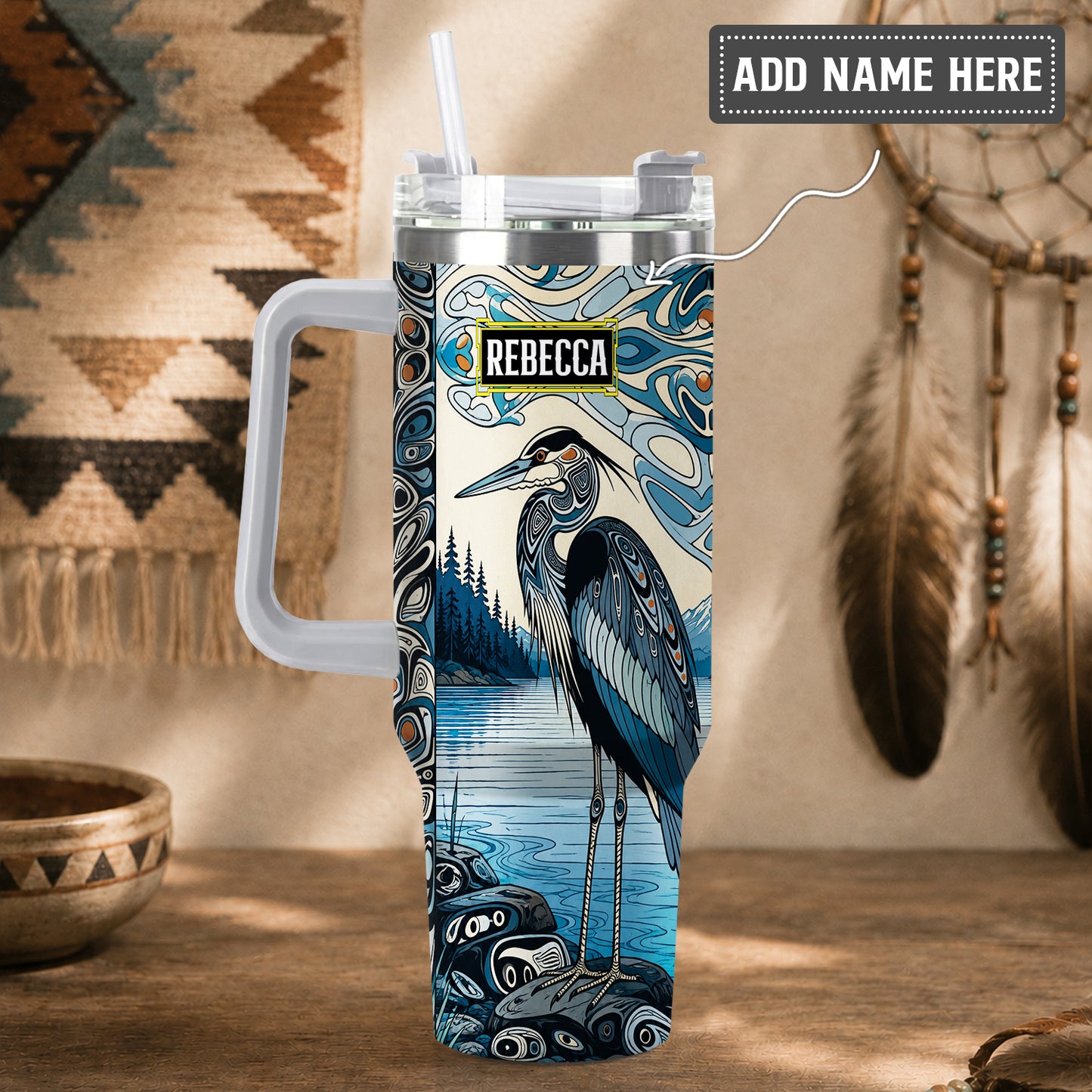 Crimson Orca Passage Personalized Tumbler