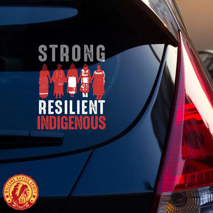 Strong Resilient Indigenous Car Decal