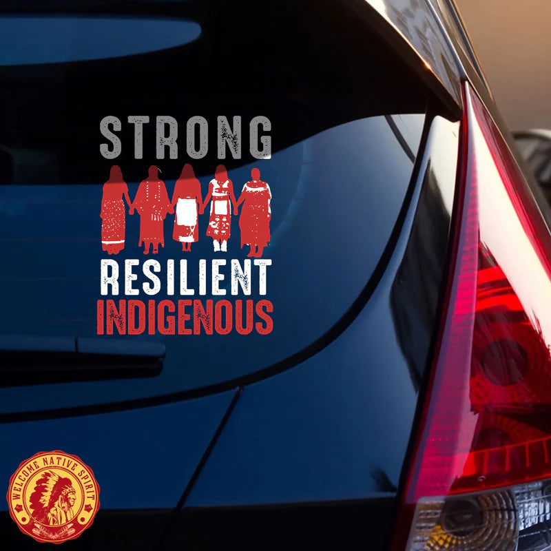 Strong Resilient Indigenous Car Decal