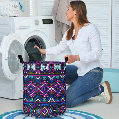 Purple Tribe Pattern Laundry Basket 7 NBD