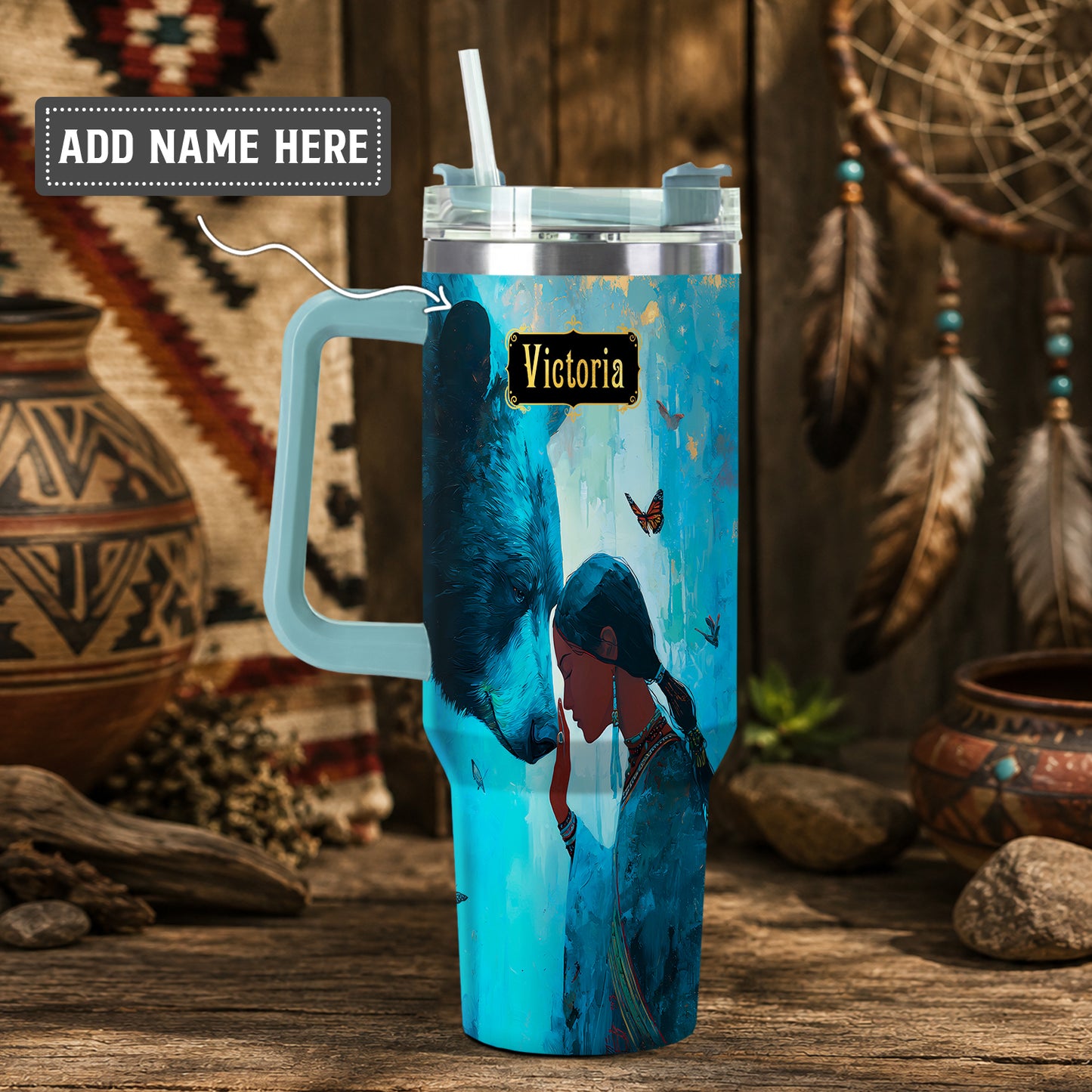 Moonlit Wild Harmony Personalized Tumbler