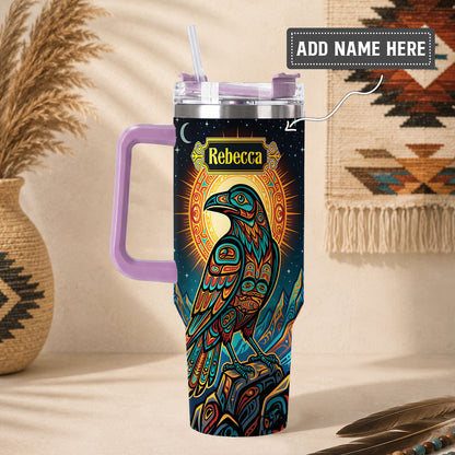 Celestial Raven Legacy Personalized Tumbler