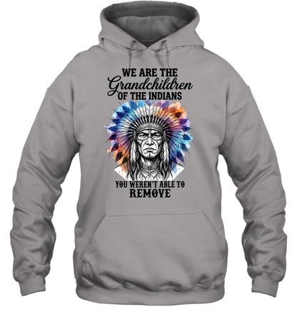 WE ARE THE Grandchildren OF THE INDIANS YOU WEREN'T ABLE TO REMOVE