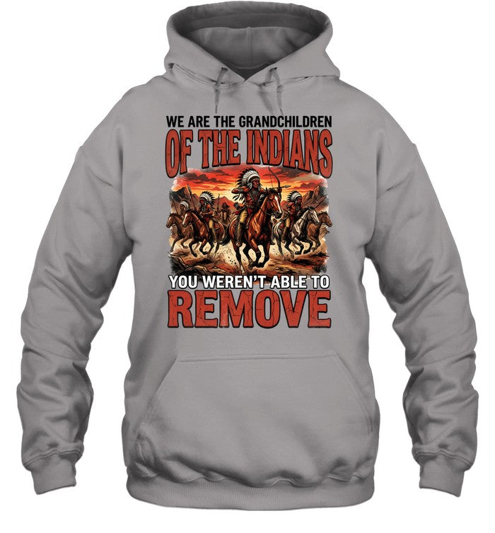 WE ARE THE GRANDCHILDREN OF THE INDIANS YOU WEREN'T ABLE TO REMOVE