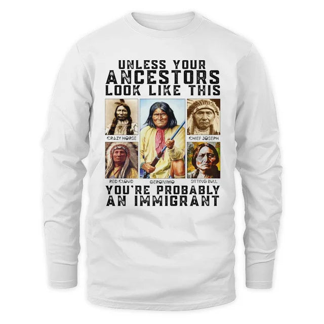 Unless your ancestors look like this you're probably an immigrant