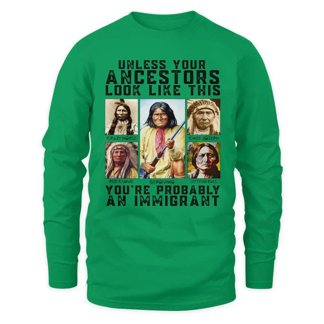 Unless your ancestors look like this you're probably an immigrant