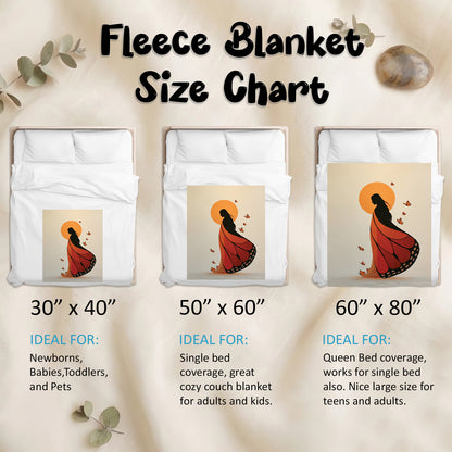 Amber Butterfly Woman Personalized Premium Blanket
