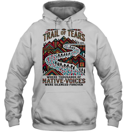TRAIL OF TEARS WHERE THOUSANDS OF NATIVE VOICES WERE SILENCED FOREVER