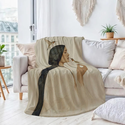Hummingbird Gentle Muse Personalized Premium Blanket