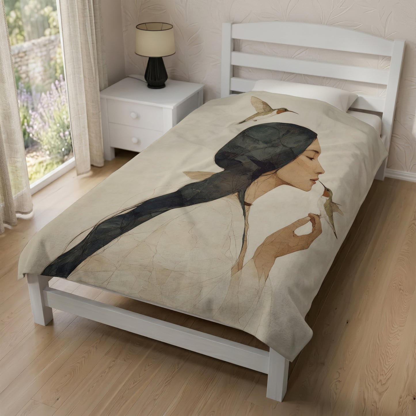 Hummingbird Gentle Muse Personalized Premium Blanket