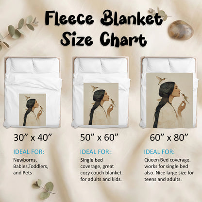 Hummingbird Gentle Muse Personalized Premium Blanket