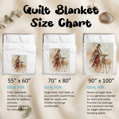 White Deer Heritage Personalized Premium Blanket