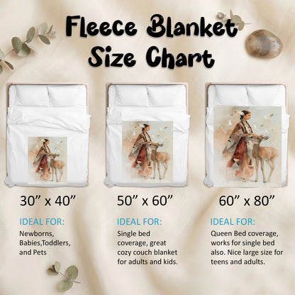 White Deer Heritage Personalized Premium Blanket