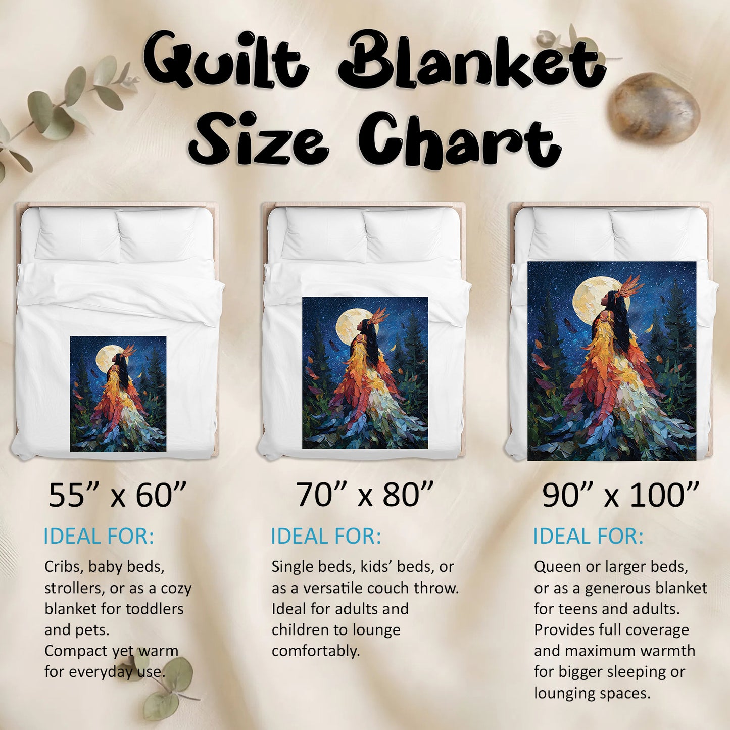 Feathered Woman Majesty Personalized Premium Blanket