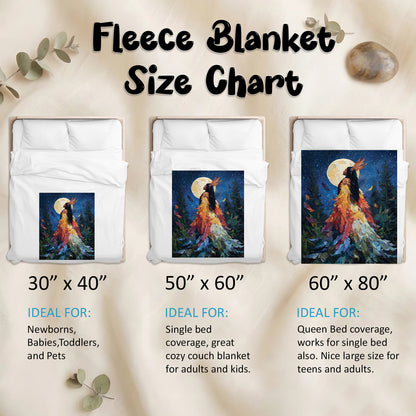 Feathered Woman Majesty Personalized Premium Blanket