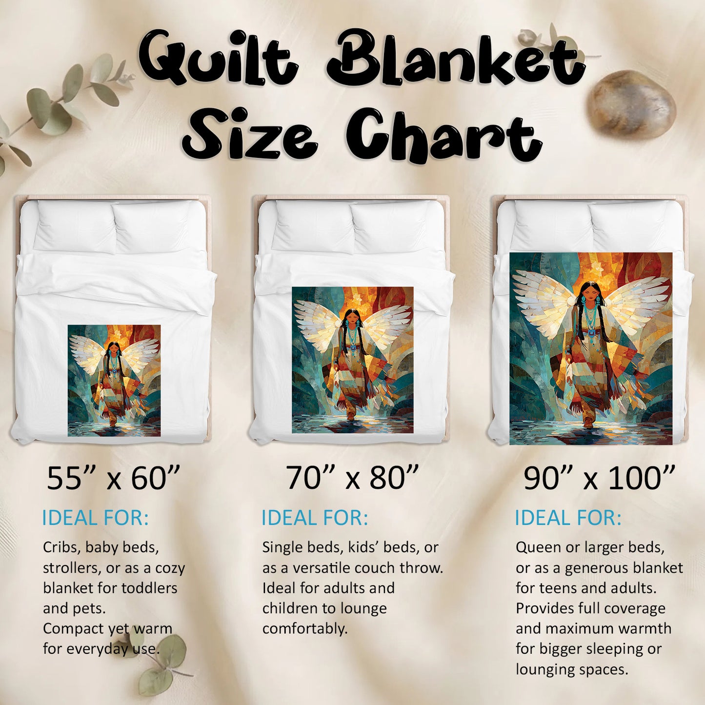 Radiant Feather Woman Personalized Premium Blanket