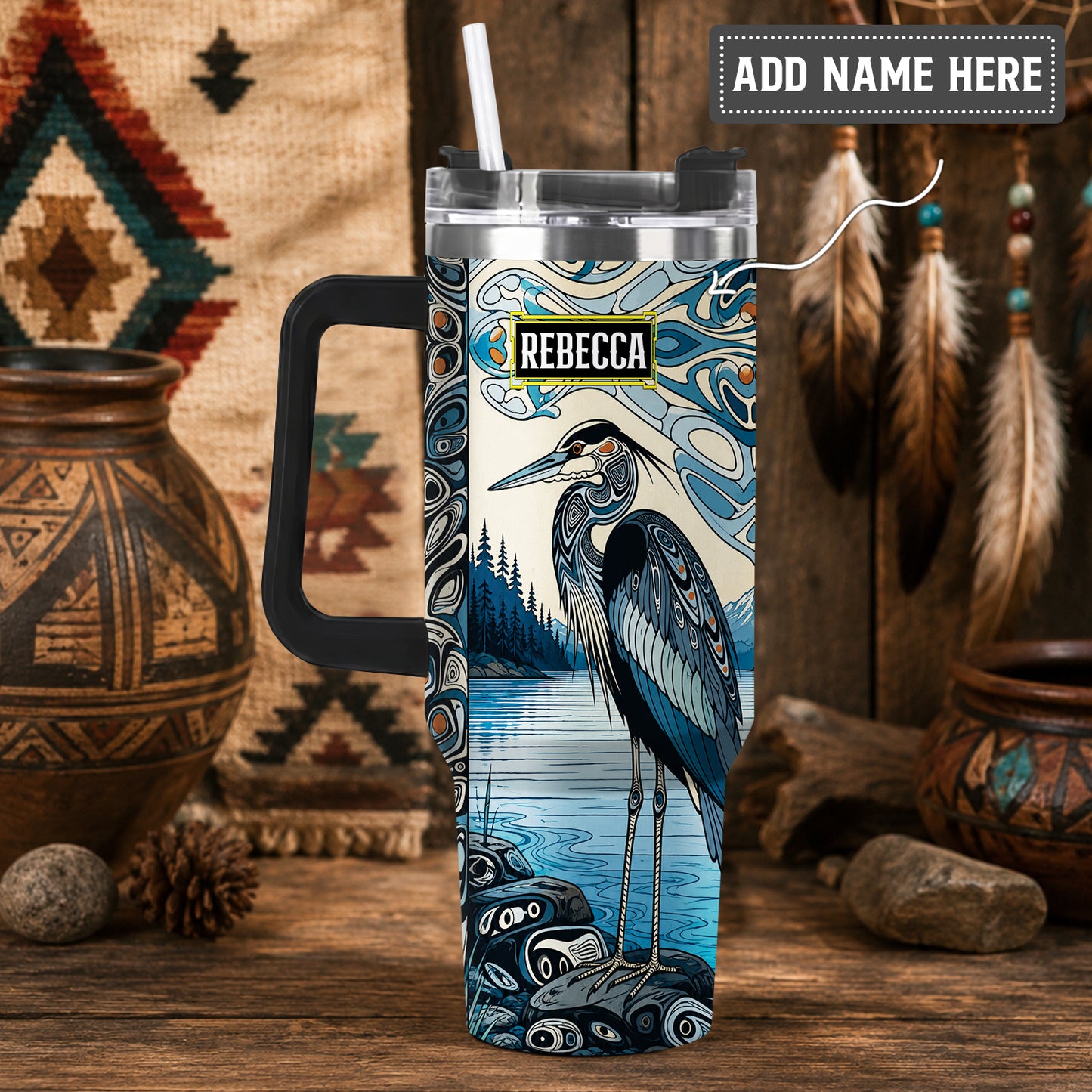 Crimson Orca Passage Personalized Tumbler