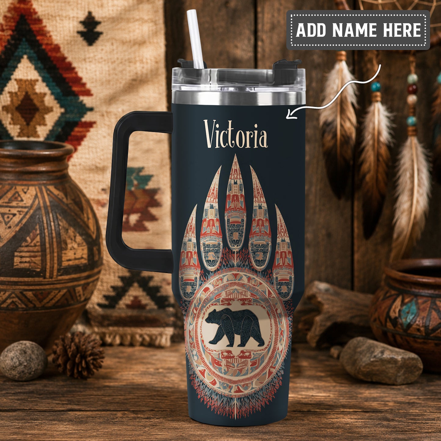 Bear Paw Guardian Personalized Tumbler